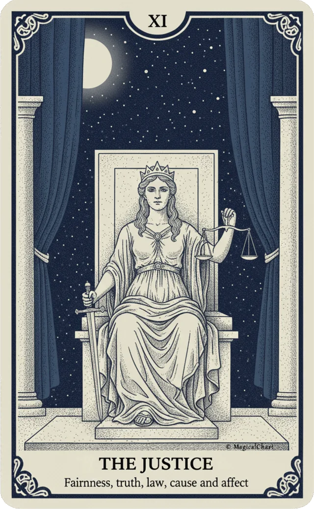 The Justice tarot card
