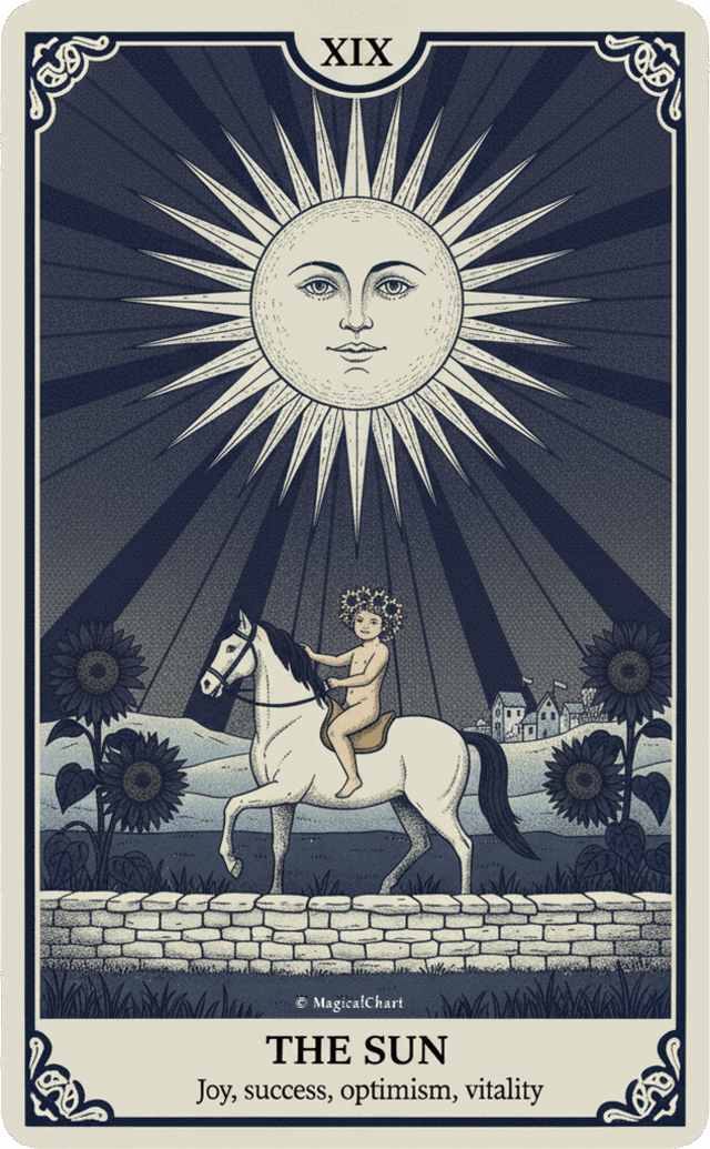 The Sun tarot card