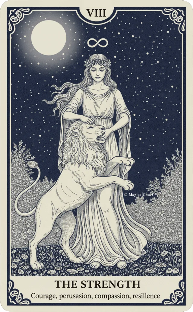 La carte de tarot La Force
