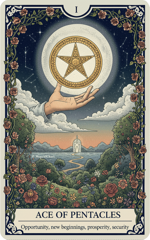 Ace of Pentacles tarot card