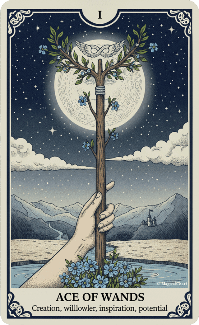 Ace of Wands tarot card