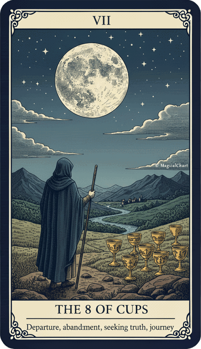 Eight of Cups tarot card
