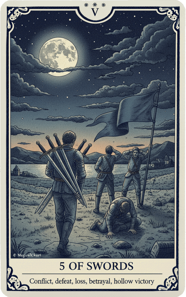 Five of Swords tarot card