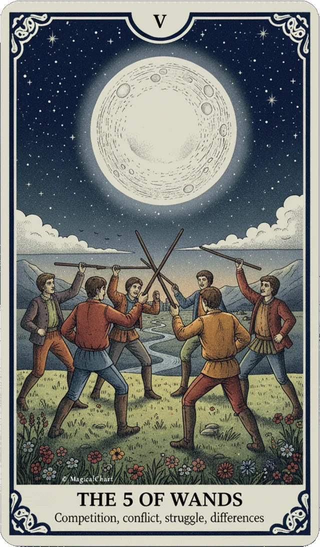Five of Wands