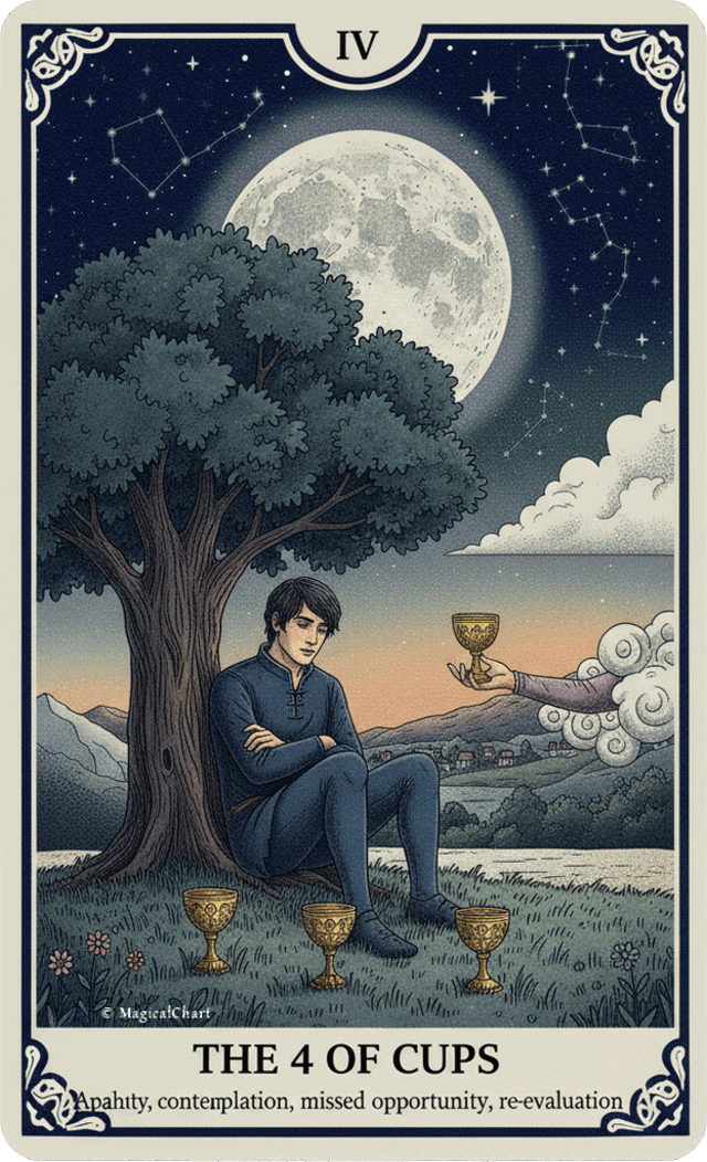 Four of Cups tarot card