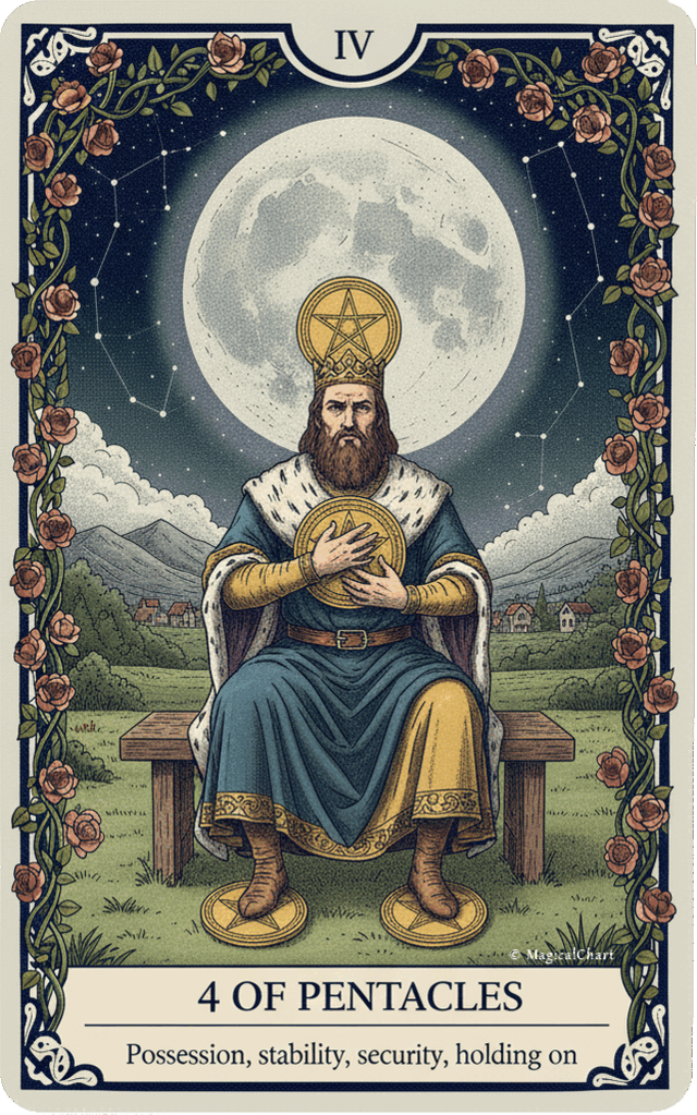 Four of Pentacles tarot card