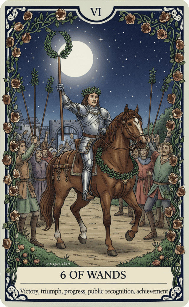 Six of Wands tarot card