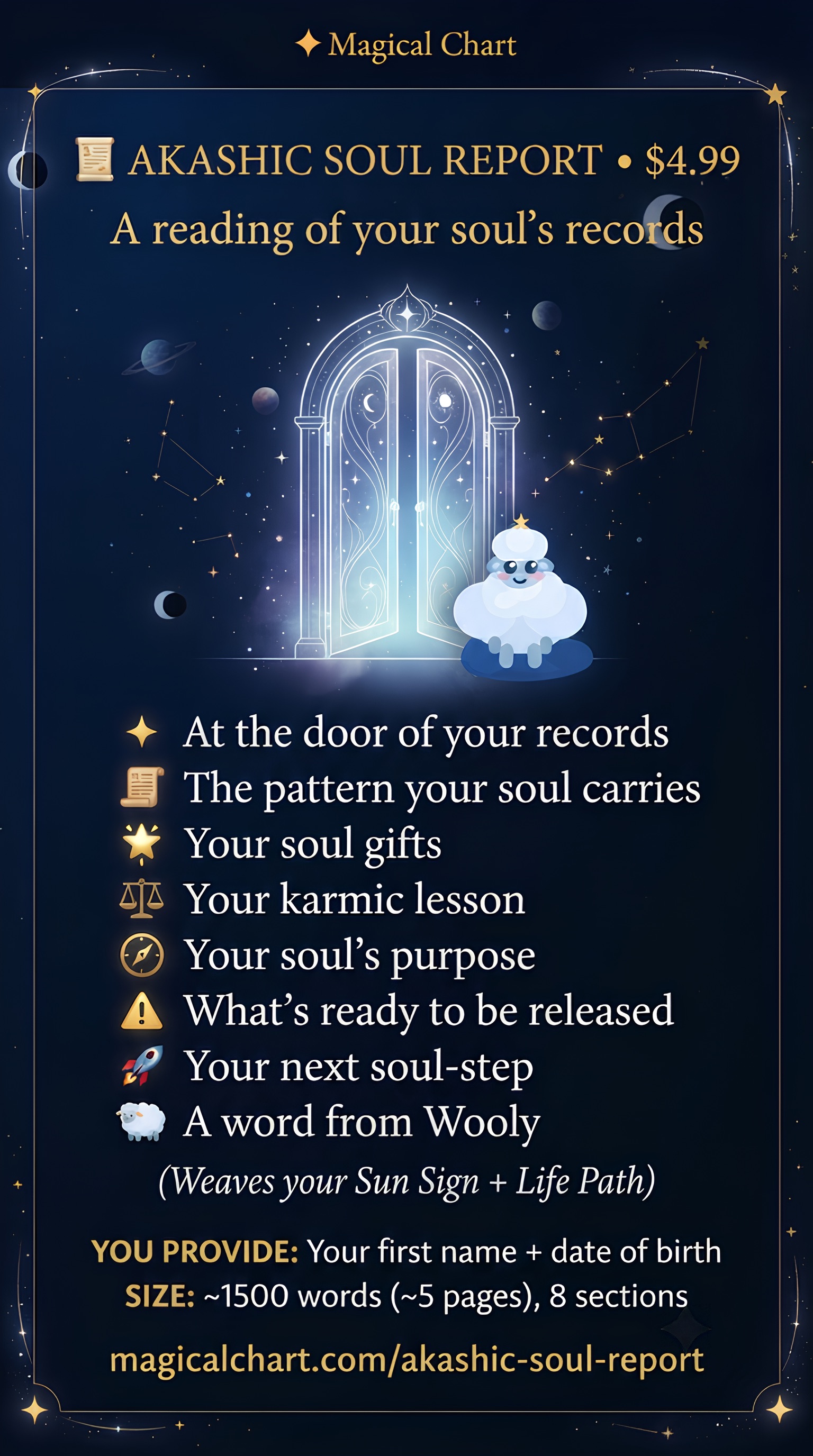 Akashic Soul Report by Wooly — Magical Chart