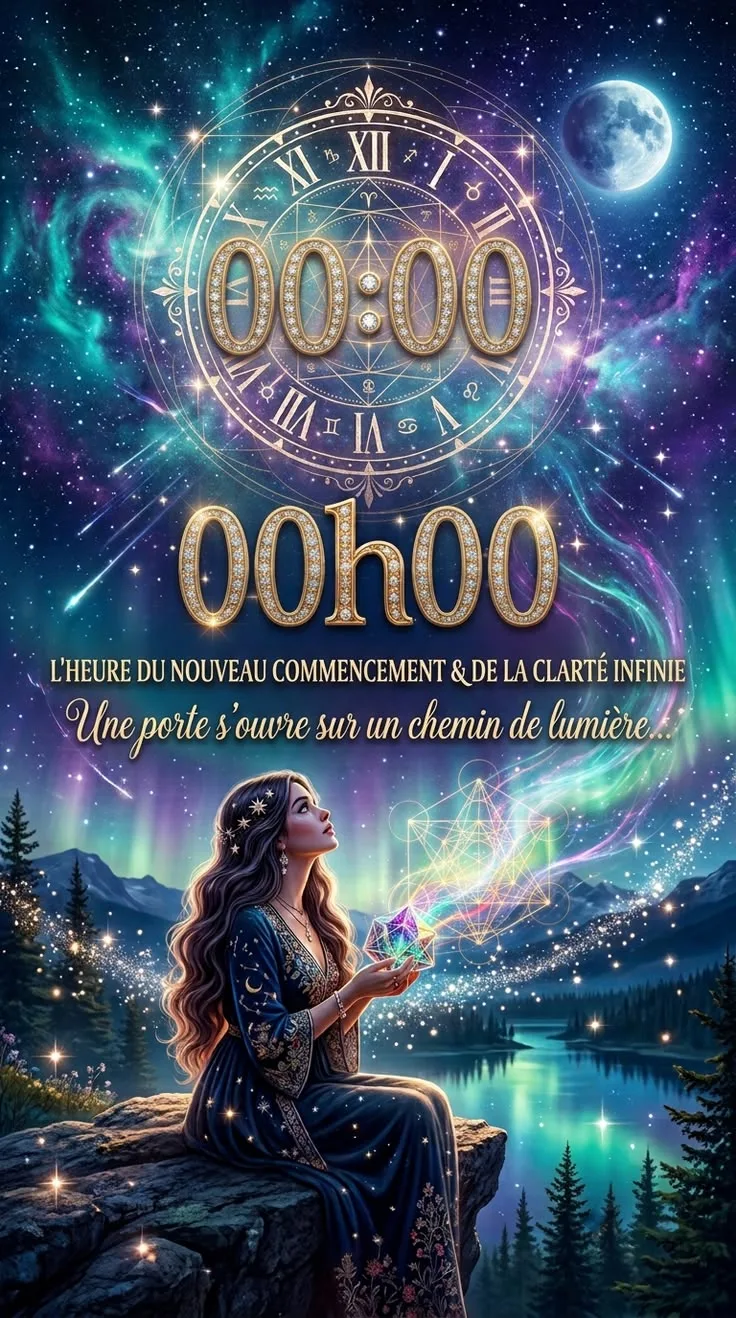 Heure miroir 00h00 — signification