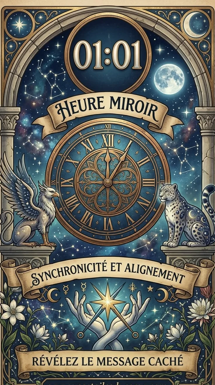 Heure miroir 01h01 — signification