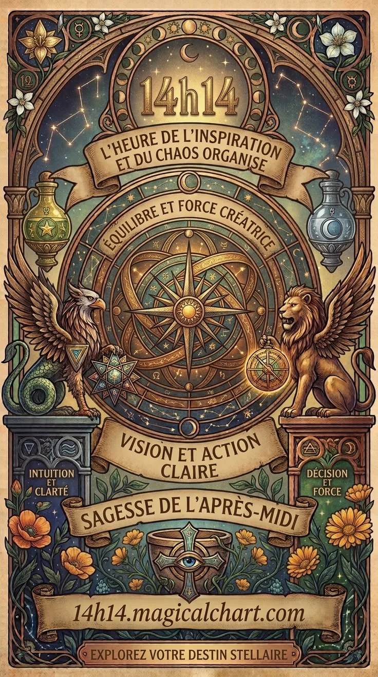 Heure miroir 14h14 — signification
