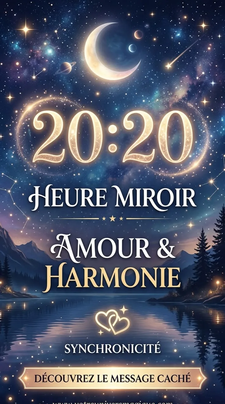 Heure miroir 20h20 — signification