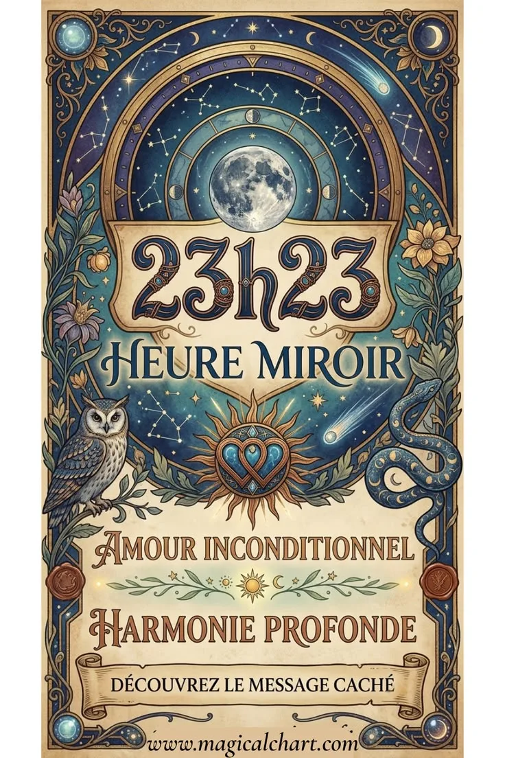 Heure miroir 23h23 — signification
