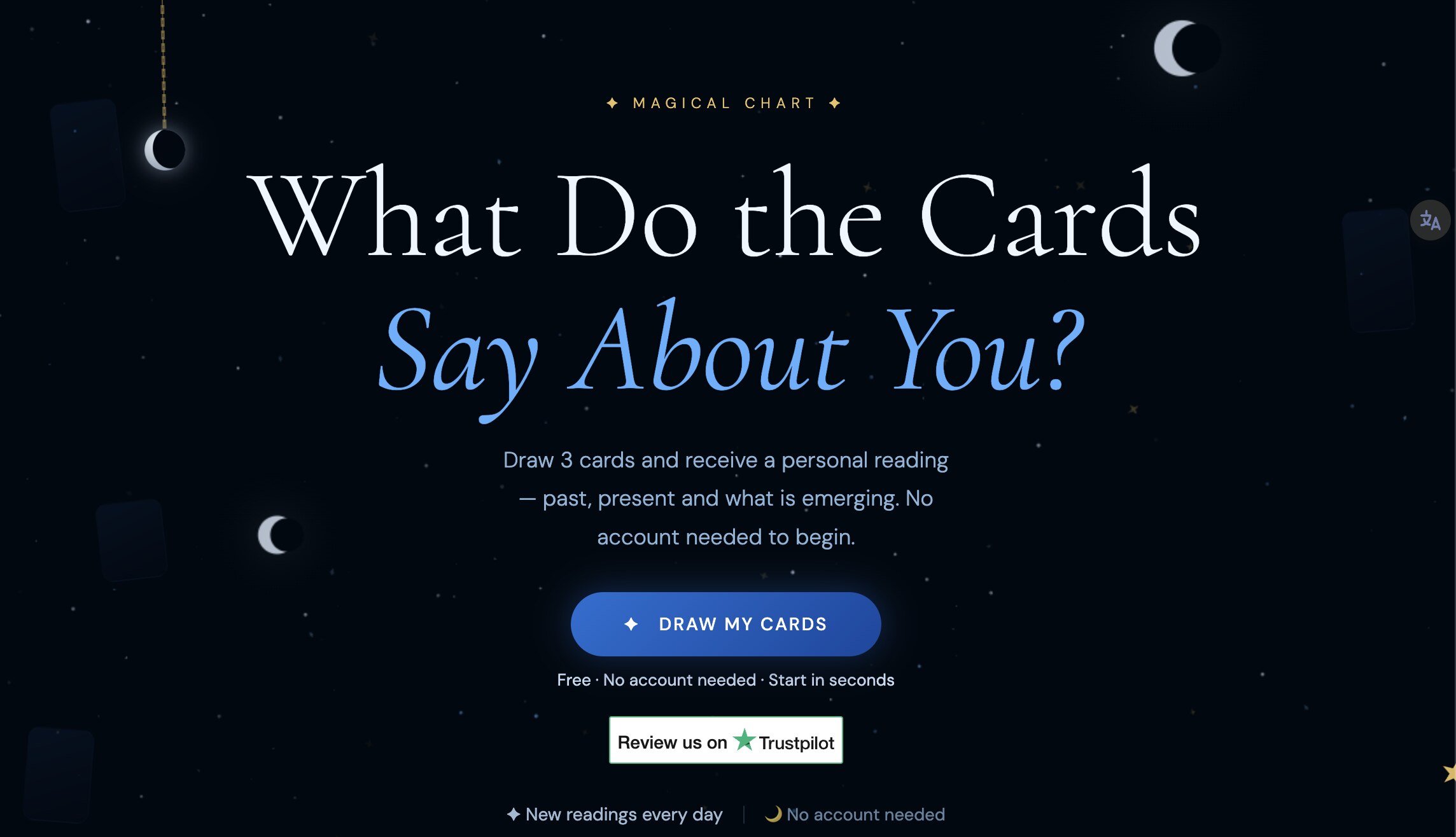 Free AI Tarot Reading — 3 Cards with Wooly | Magical Chart
