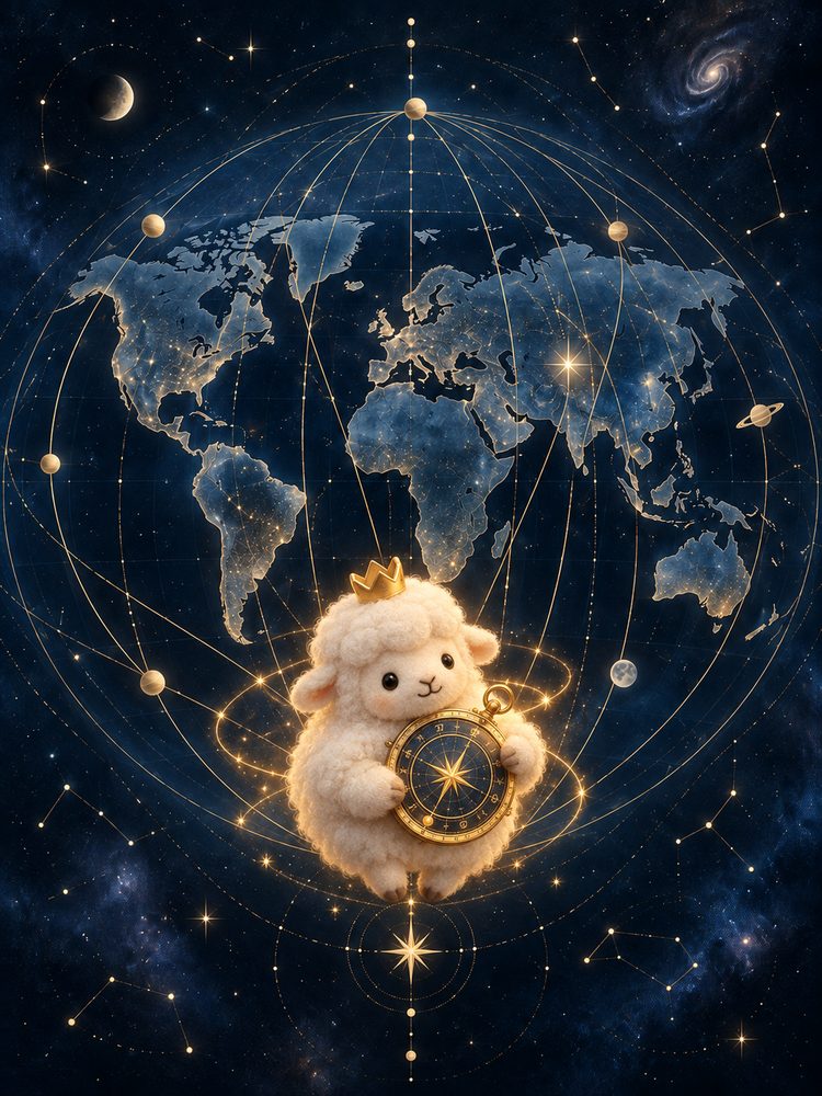 Wooly guiding you across your astrocartography map