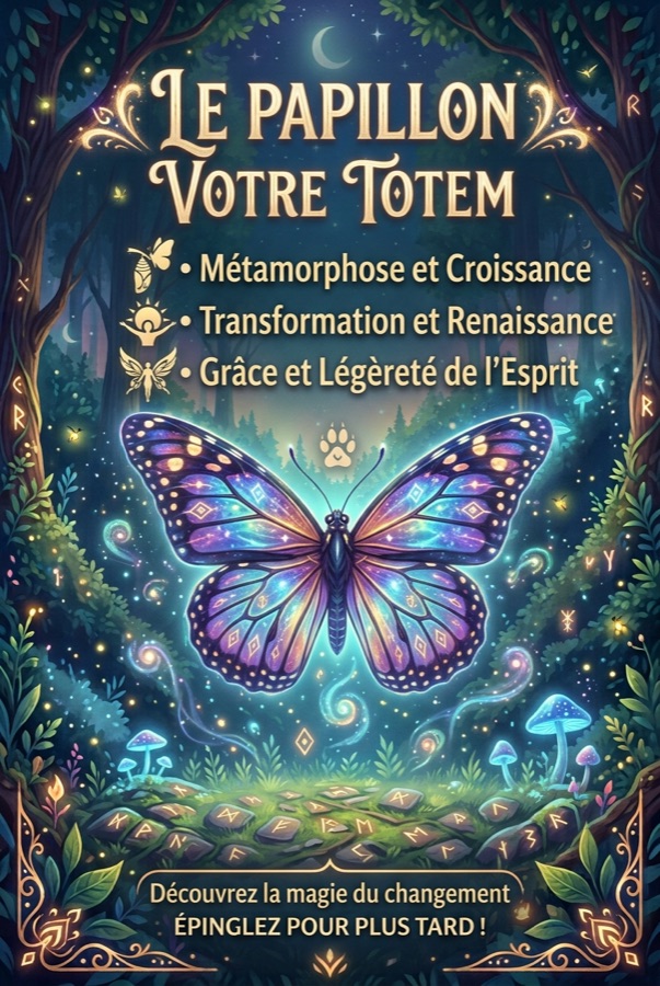 Le papillon, animal totem