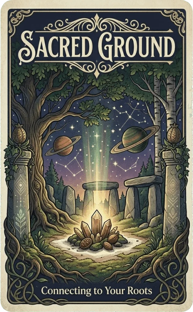 Carte oracle La Terre Sacrée