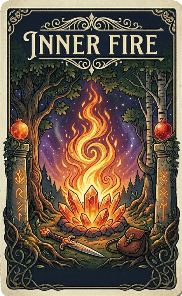 Carte oracle Le Feu Intérieur