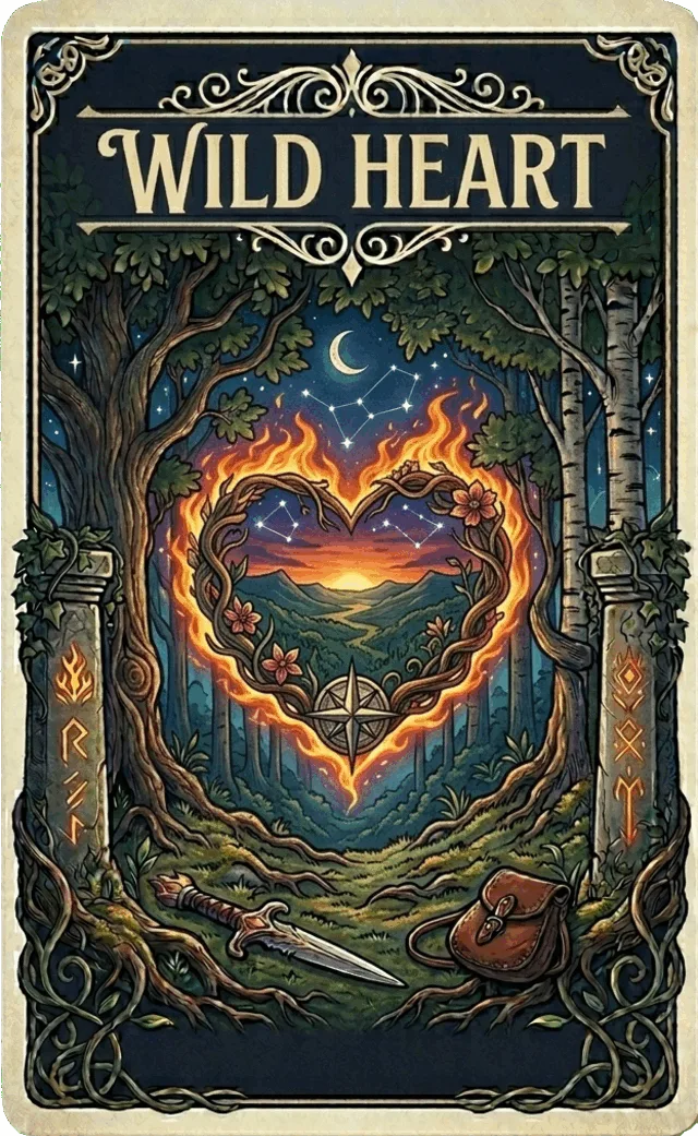 Carte oracle Le Cœur Sauvage