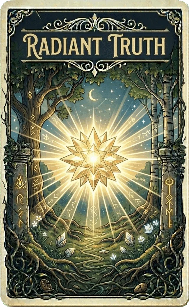 Carte oracle La Vérité Rayonnante