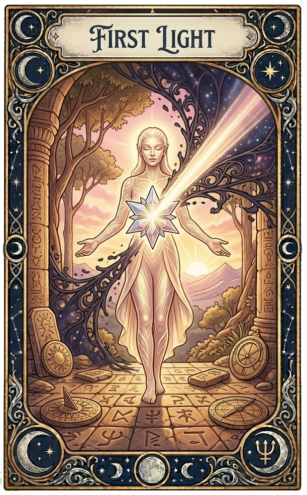 First Light oracle card