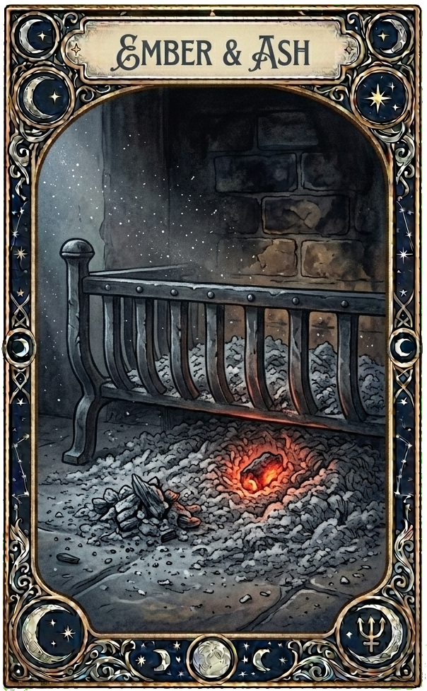 Ember and Ash oracle card