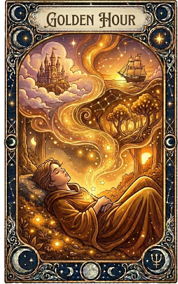 Golden Hour oracle card