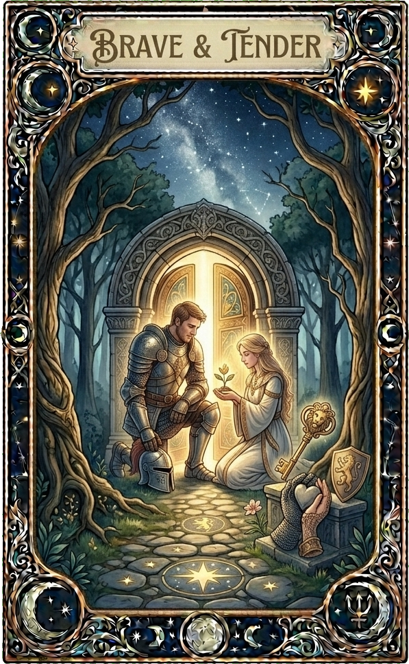 Brave and Tender oracle card