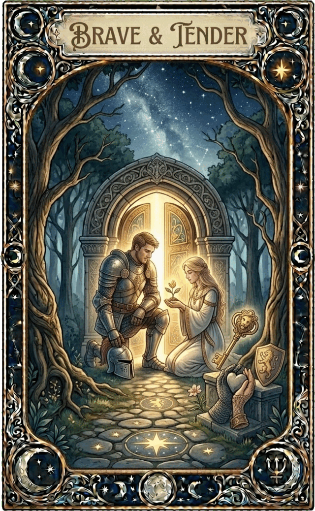 Brave and Tender oracle card