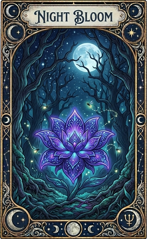 Night Bloom oracle card