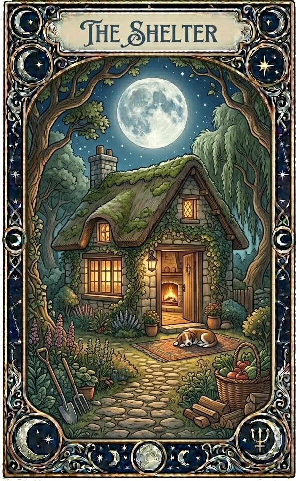 The Shelter oracle card
