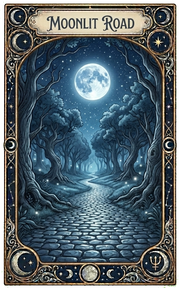 Moonlit Road oracle card