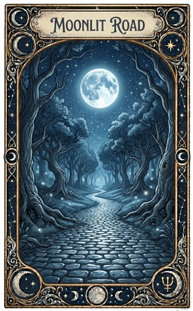 Carte oracle Le Chemin sous la Lune