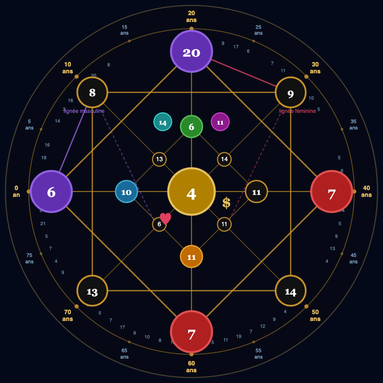 Ta Matrice de Destinée — diagramme personnalisé
